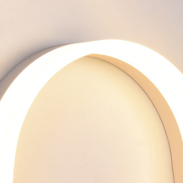 Moderne Stil runde Wandlampen Holz 1 Licht Wandbeleuchtung