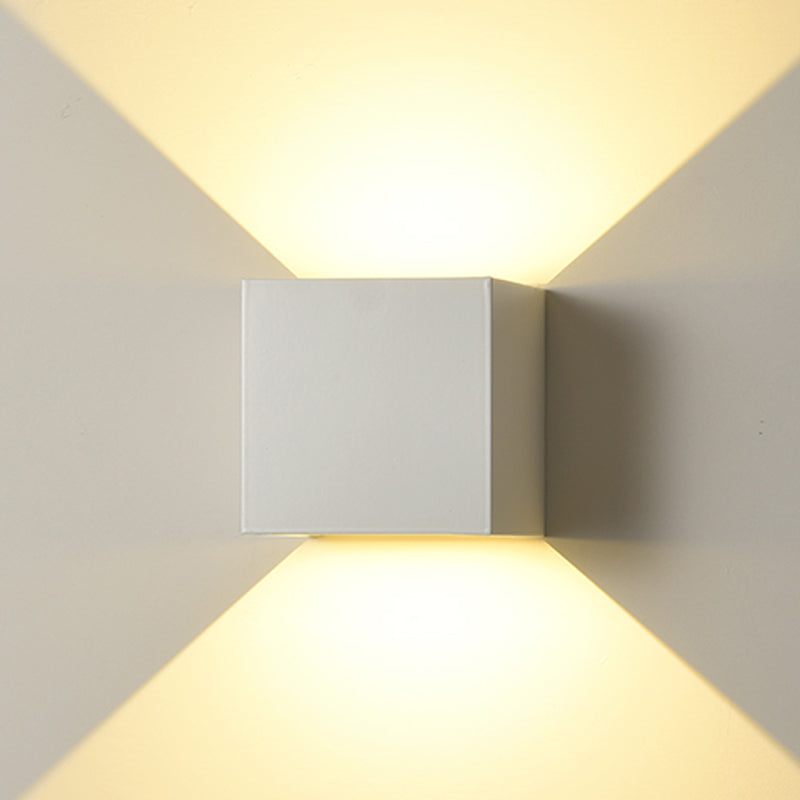 Lampe murale géométrique de style moderne métal métal 2 lumières éclairage mural