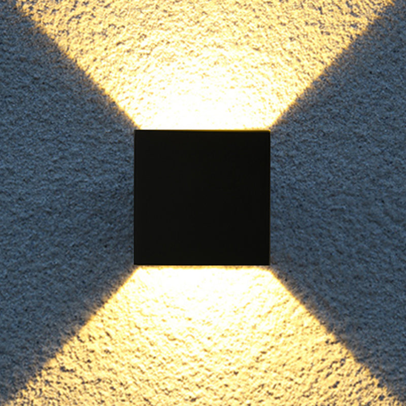 Lampe murale géométrique de style moderne métal métal 2 lumières éclairage mural