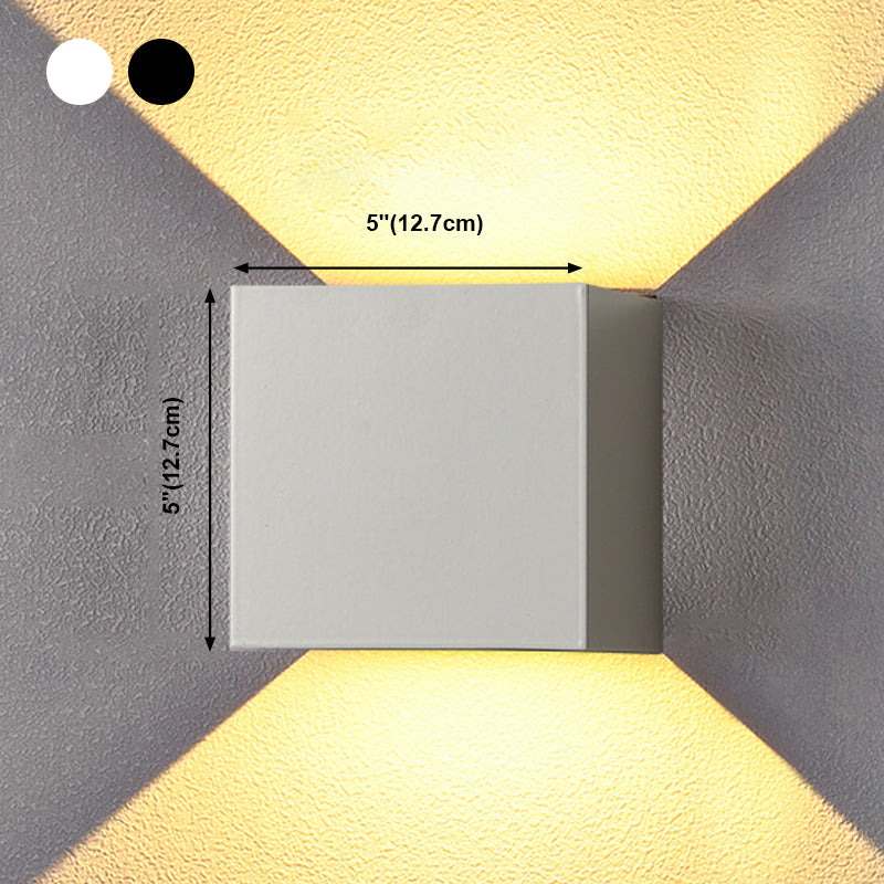 Lampe murale géométrique de style moderne métal métal 2 lumières éclairage mural