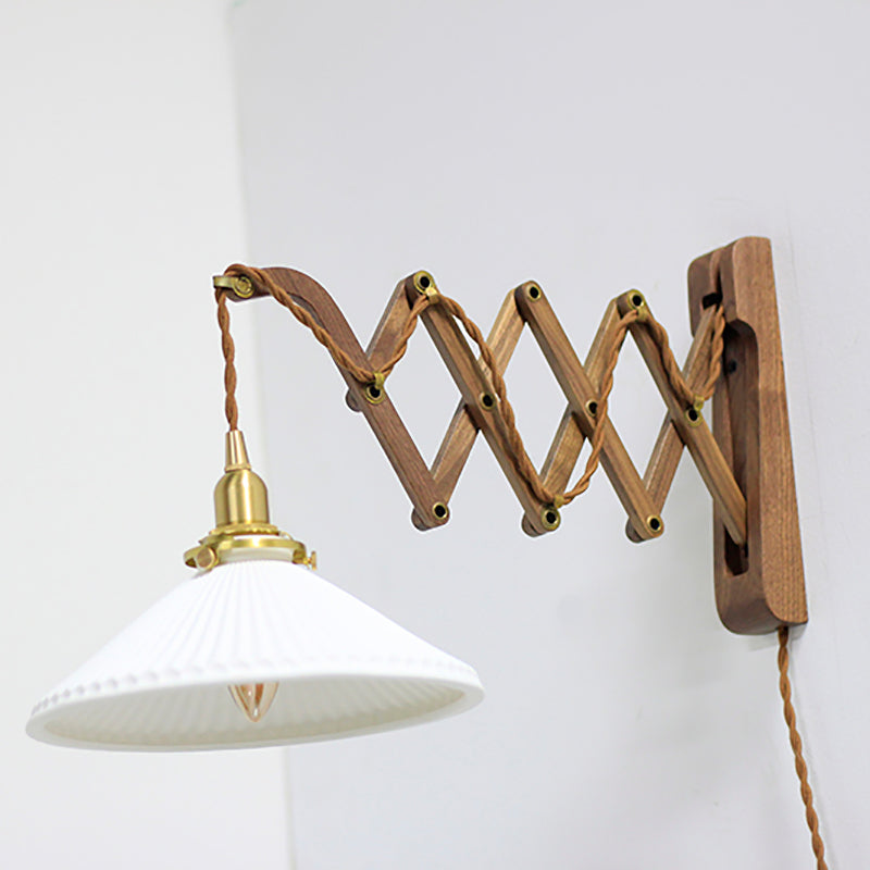 Moderner Stil Geometrischer Wandlampe Licht Holz 1 Lichtwandbeleuchtung Armaturen