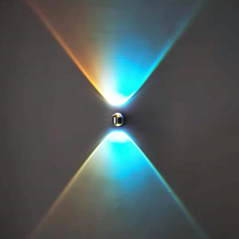 Moderner Stil Geometrischer Wandmontaglampe Metall Multi Lichter Leuchten in Silber in Silber