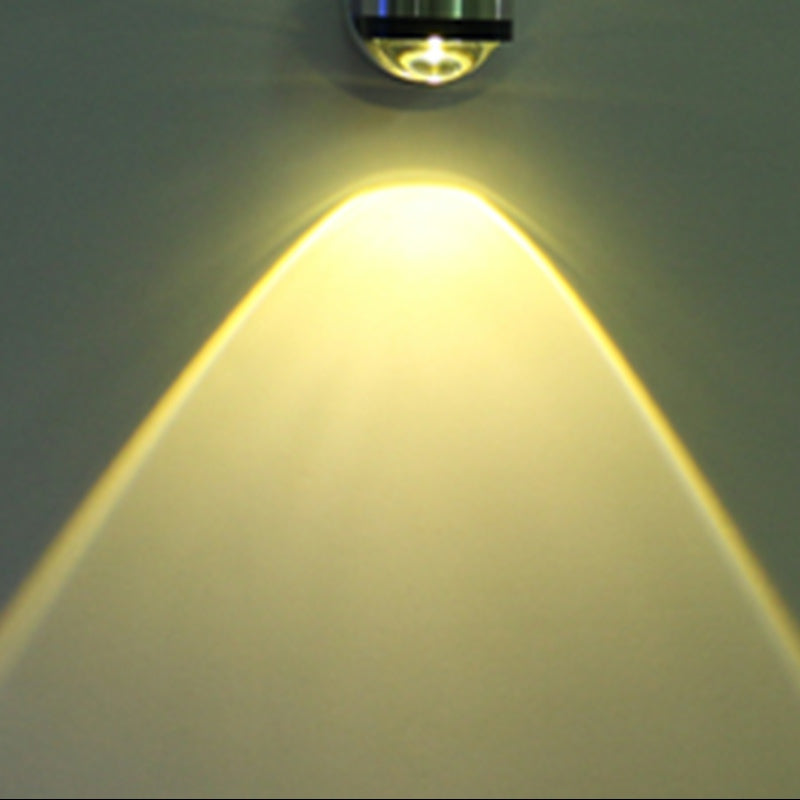 Moderner Stil Geometrischer Wandmontaglampe Metall Multi Lichter Leuchten in Silber in Silber