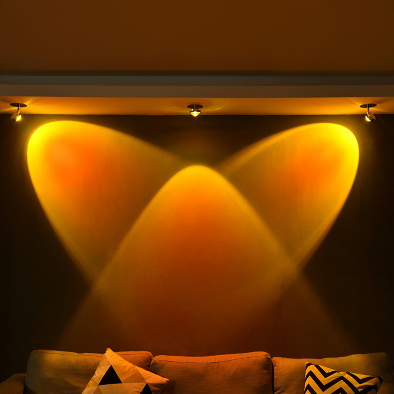 Moderner Stil Geometrischer Wandmontaglampe Metall Multi Lichter Leuchten in Silber in Silber