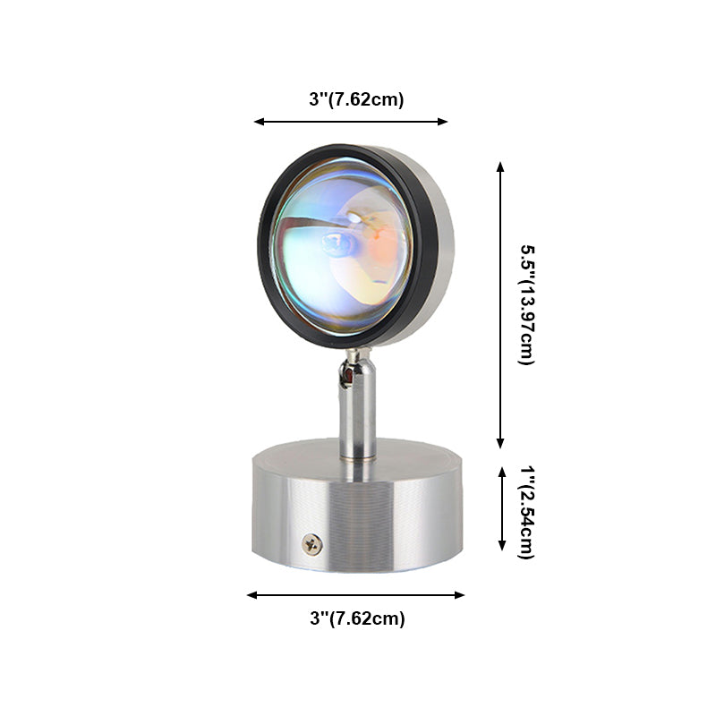 Moderner Stil Geometrischer Wandmontaglampe Metall Multi Lichter Leuchten in Silber in Silber