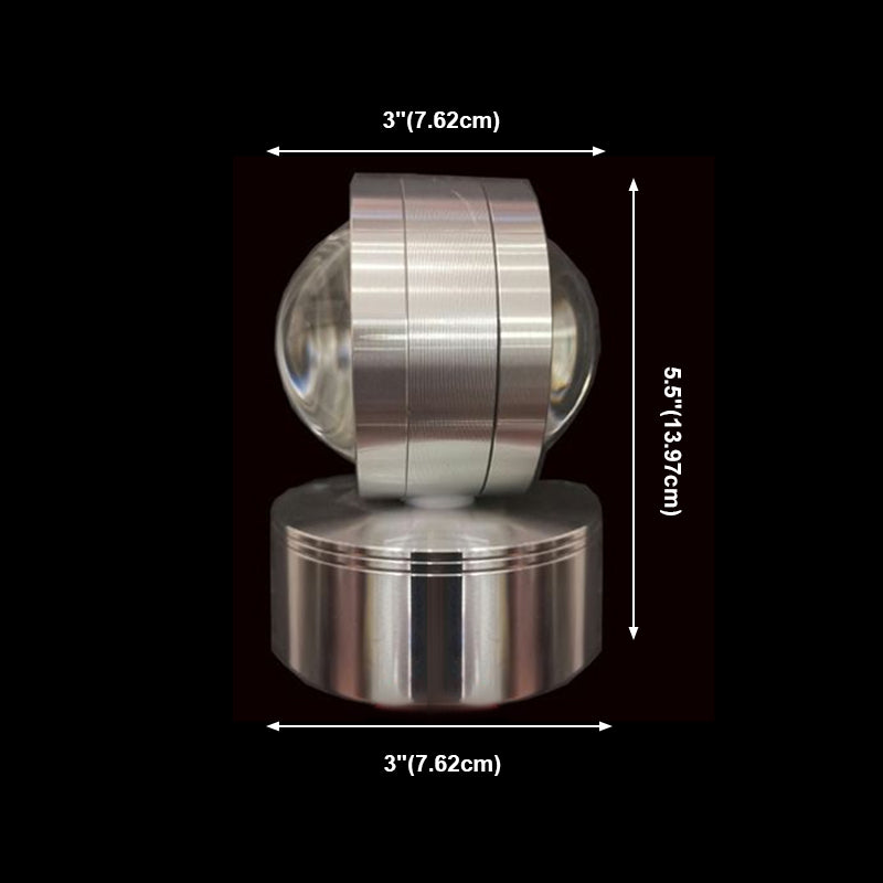 Moderner Stil Geometrischer Wandmontaglampe Metall Multi Lichter Leuchten in Silber in Silber