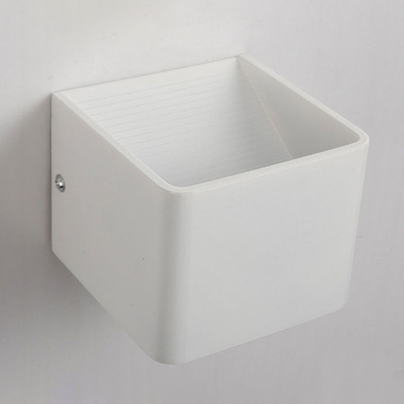 2-Lights Metal Wall Lighting Modern Style Square Shape Wall Mount Light Fixture