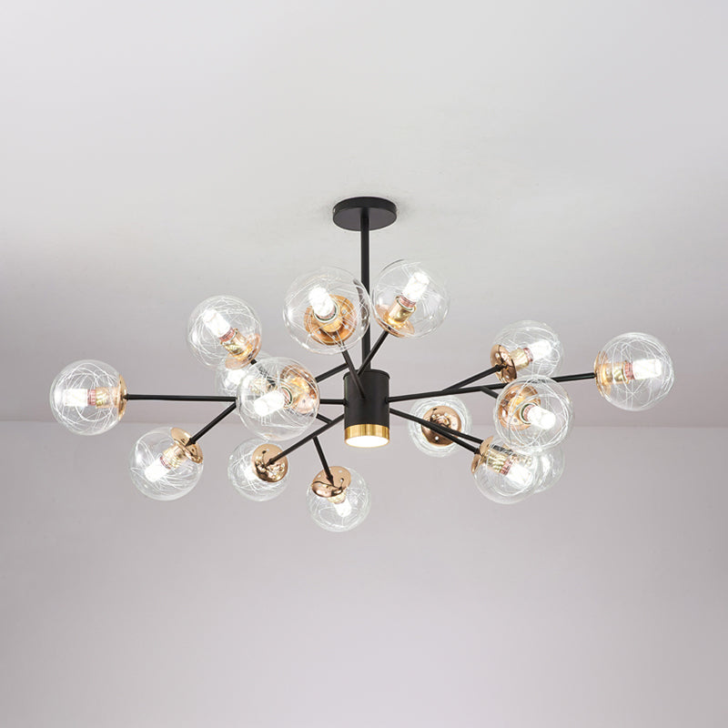 Contemporary Wrought Iron Hanging Chandelier Ceiling Hanging Light Fixture