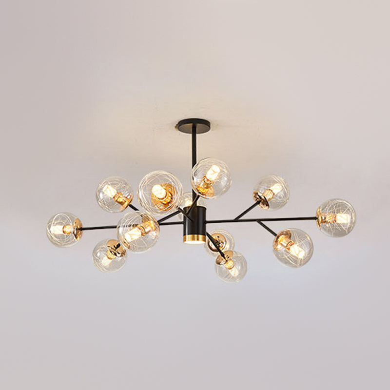 Contemporary Wrought Iron Hanging Chandelier Ceiling Hanging Light Fixture