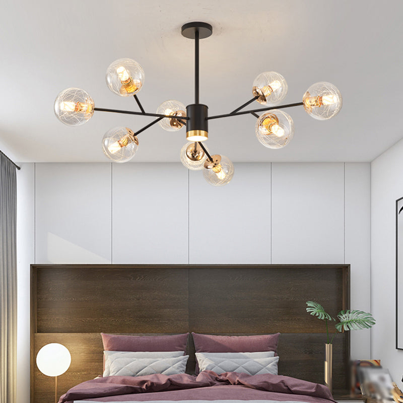 Contemporary Wrought Iron Hanging Chandelier Ceiling Hanging Light Fixture