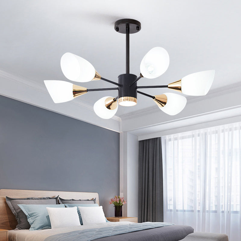 Glass Contemporary Pendant Lighting Fixtures Metal Sputnik Hanging Lights