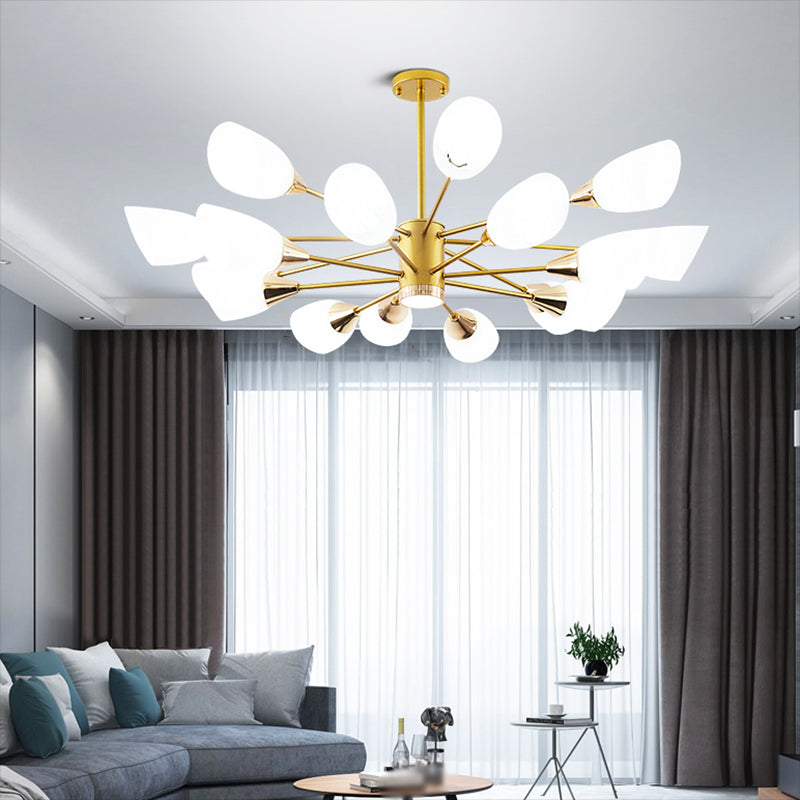 Glass Contemporary Pendant Lighting Fixtures Metal Sputnik Hanging Lights