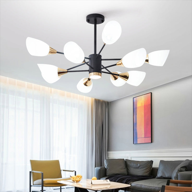 Glass Contemporary Pendant Lighting Fixtures Metal Sputnik Hanging Lights