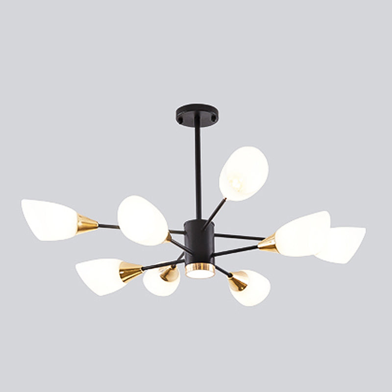 Glass Contemporary Pendant Lighting Fixtures Metal Sputnik Hanging Lights