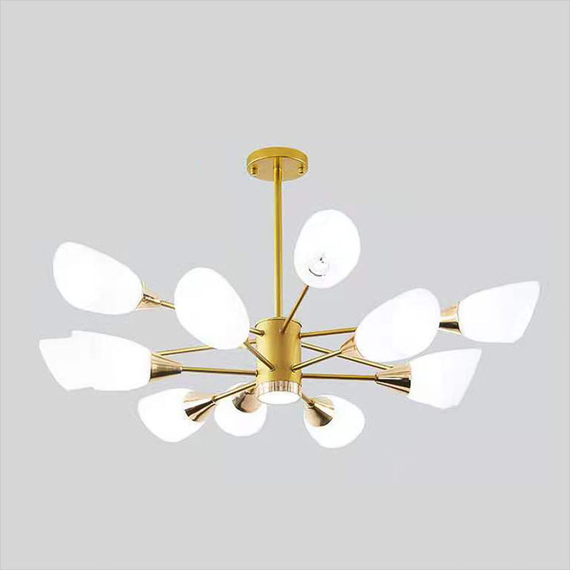 Glass Contemporary Pendant Lighting Fixtures Metal Sputnik Hanging Lights