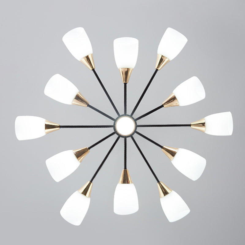 Glass Contemporary Pendant Lighting Fixtures Metal Sputnik Hanging Lights