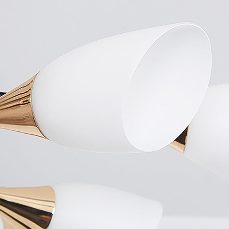 Glass Contemporary Pendant Lighting Fixtures Metal Sputnik Hanging Lights