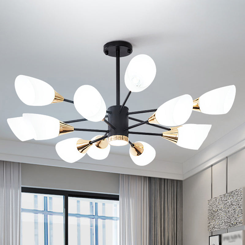 Glass Contemporary Pendant Lighting Fixtures Metal Sputnik Hanging Lights