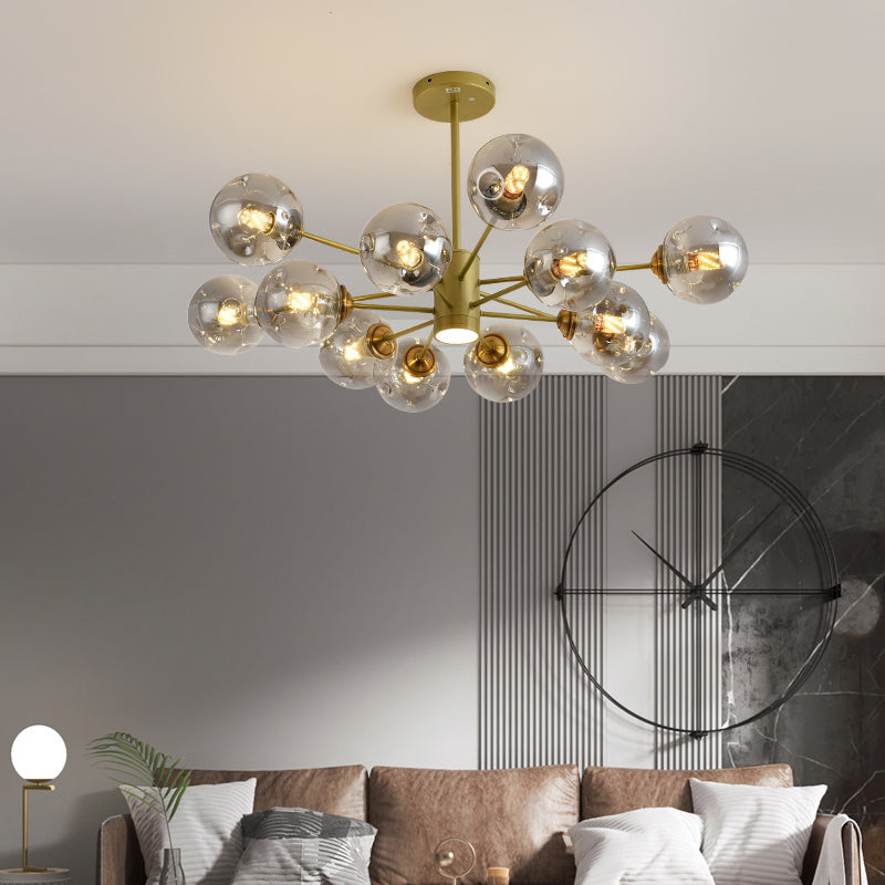 Nordic Modern Pendant Hanging Lights Global Glass Pendant Light for Living Room