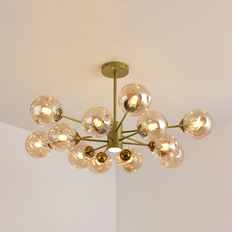 Nordic Modern Pendant Hanging Lights Global Glass Pendant Light for Living Room