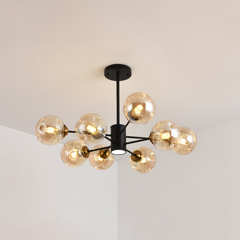 Nordic Modern Pendant Hanging Lights Global Glass Pendant Light for Living Room