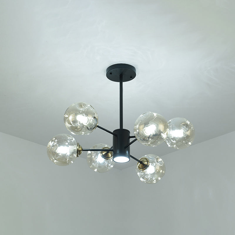 Nordic Modern Pendant Hanging Lights Global Glass Pendant Light for Living Room