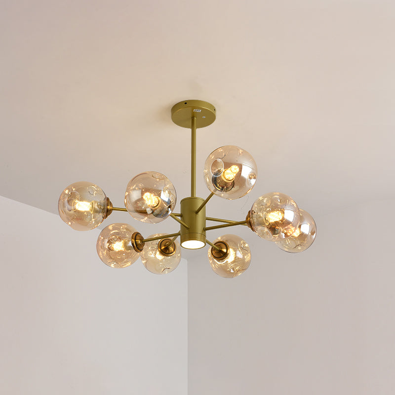 Nordic Modern Pendant Hanging Lights Global Glass Pendant Light for Living Room