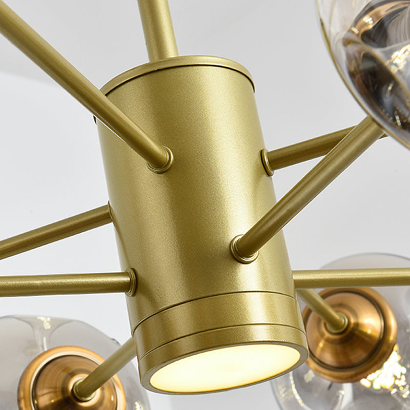 Nordic Modern Pendant Hanging Lights Global Glass Pendant Light for Living Room