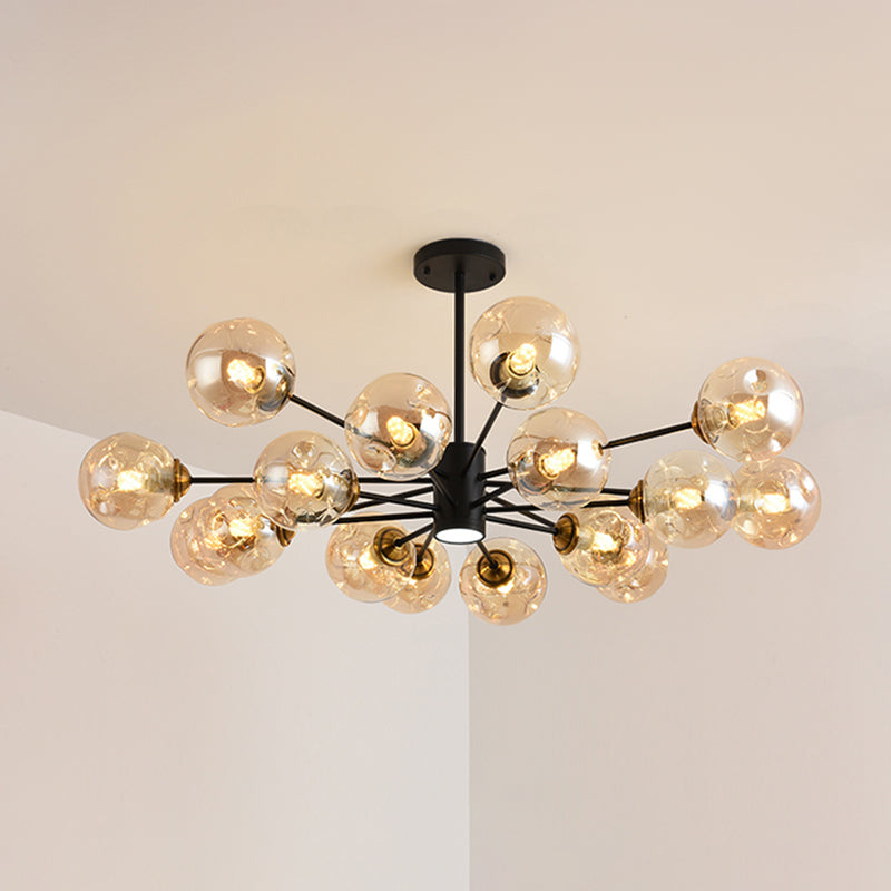 Nordic Modern Pendant Hanging Lights Global Glass Pendant Light for Living Room