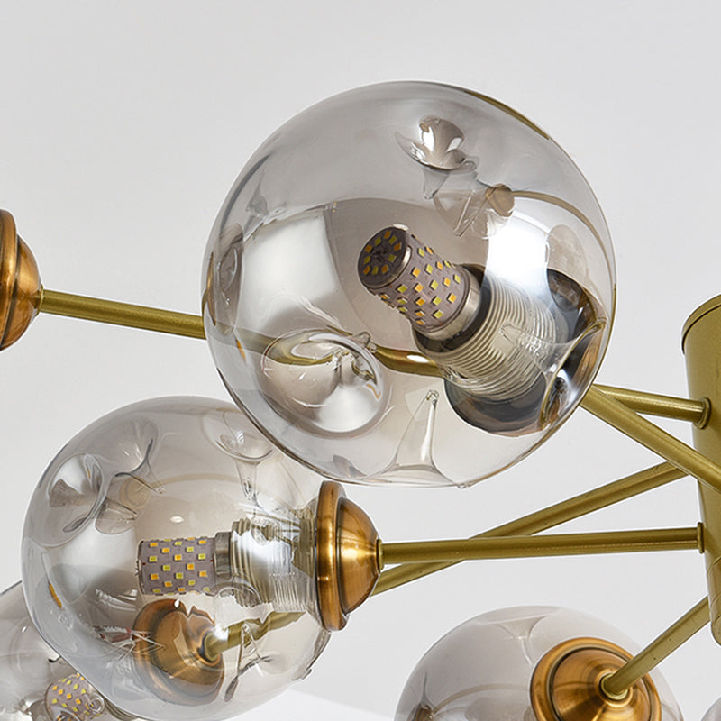 Nordic Modern Pendant Hanging Lights Global Glass Pendant Light for Living Room