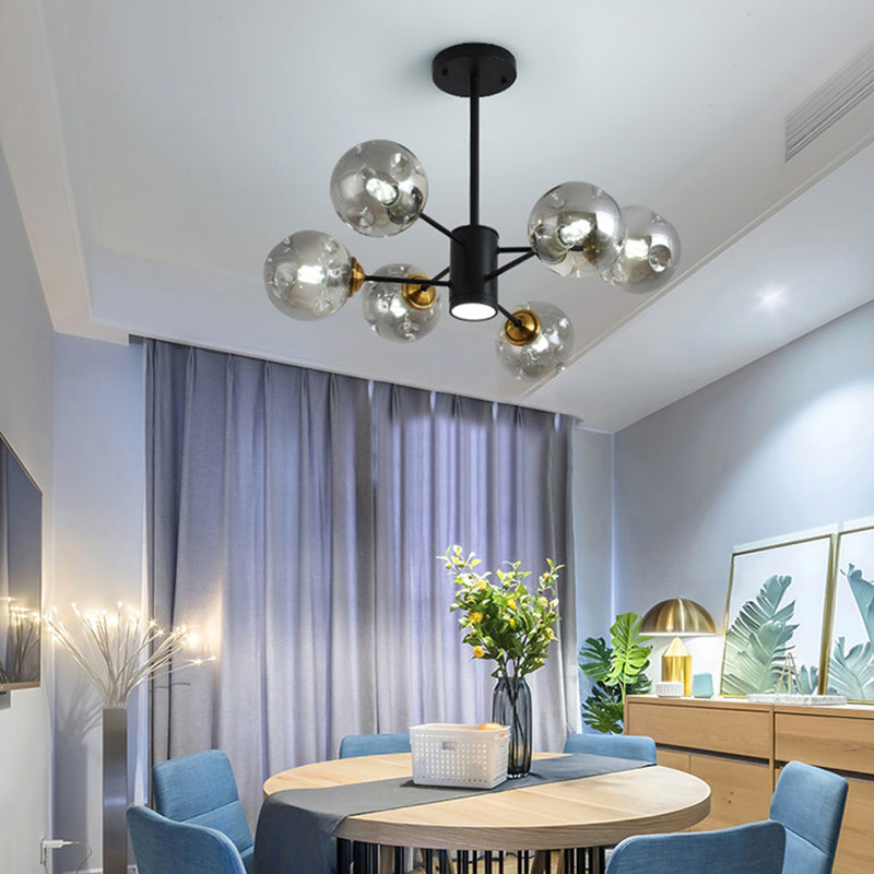 Nordic Modern Pendant Hanging Lights Global Glass Pendant Light for Living Room