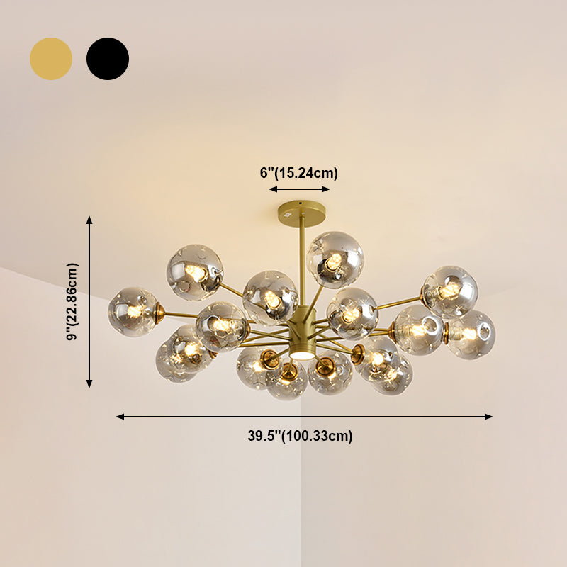 Nordic Modern Pendant Hanging Lights Global Glass Pendant Light for Living Room