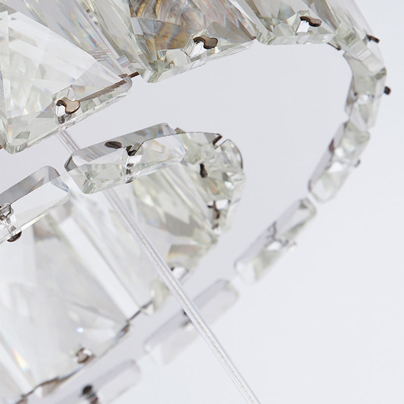 Luz de colgante cuadrado Luminación de la isla de cocina contemporánea con sombra de cristal