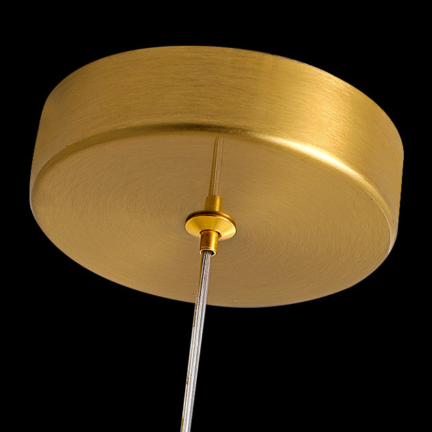 Koper geometrische kristal hanger licht Noordse moderne down verlichting voor slaapkamer