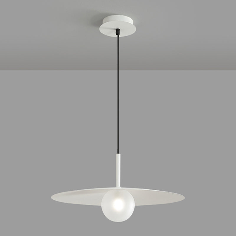Couvre-pot Forme de suspension Éclairage de style moderne Métal 1 pendentif léger pour salle à manger