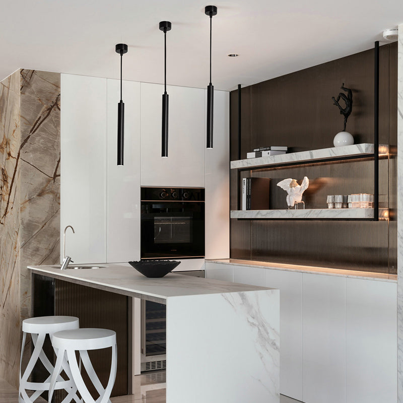 Éclairage suspendu linéaire Métal de style moderne 1 pendentif léger pour le restaurant