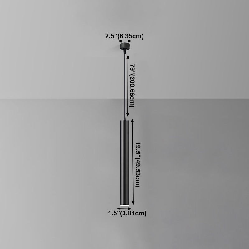 Éclairage suspendu linéaire Métal de style moderne 1 pendentif léger pour le restaurant