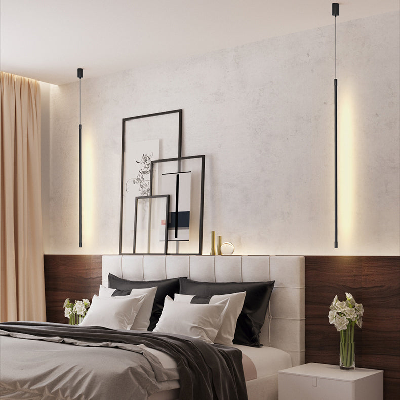 Éclairage suspendu linéaire Métal de style moderne 1 pendentif léger pour le chevet