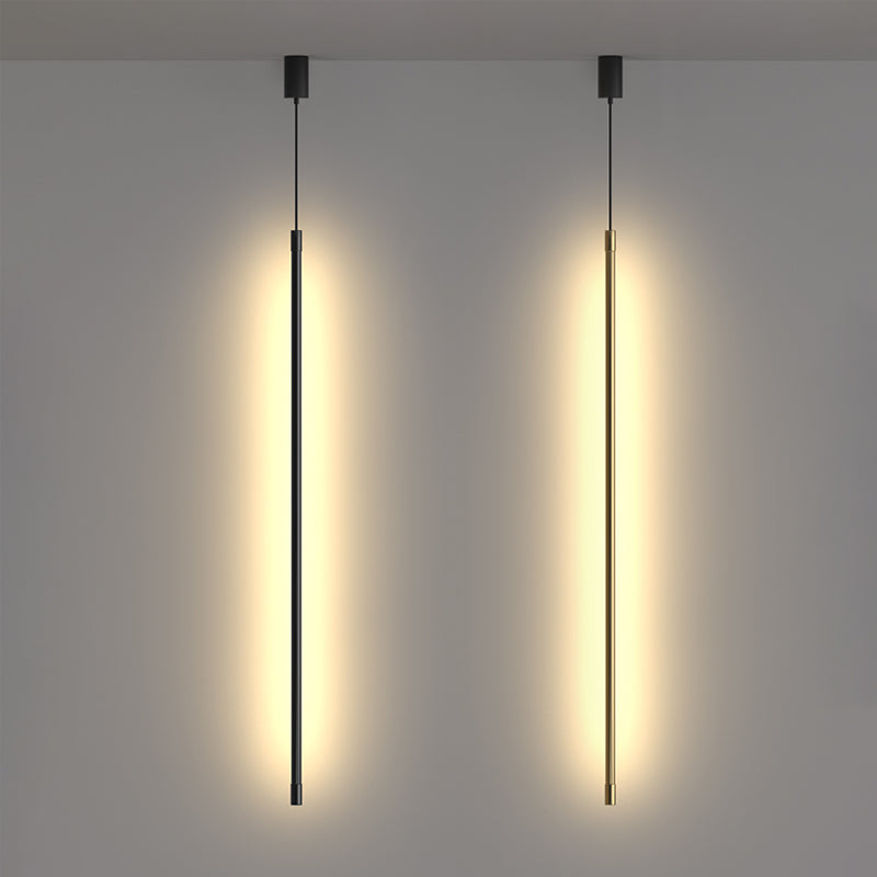 Éclairage suspendu linéaire Métal de style moderne 1 pendentif léger pour le chevet