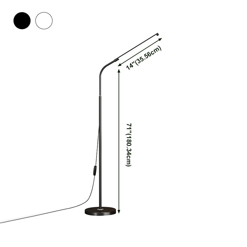 1 licht lineaire vloerlampen modernisme metalen standaardlamp voor woonkamer