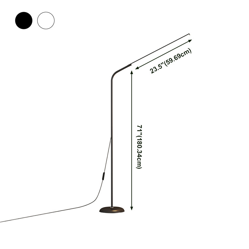 1 licht lineaire vloerlampen modernisme metalen standaardlamp voor woonkamer