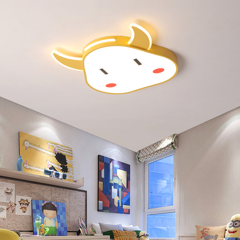 Taurus Modern Minimalism Ceiling Light Bedroom Living Room Creative Flush-mount Lamp