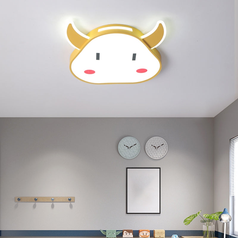 Taurus Modern Minimalism Ceiling Light Bedroom Living Room Creative Flush-mount Lamp