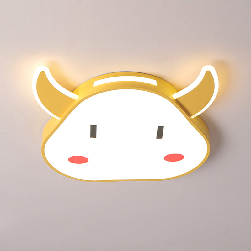 Taurus Modern Minimalism Ceiling Light Bedroom Living Room Creative Flush-mount Lamp