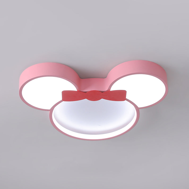 Modern Minimalism LED Ceiling Light Lovely Cartoon Flush-mount Lamp for Kids Bedroom