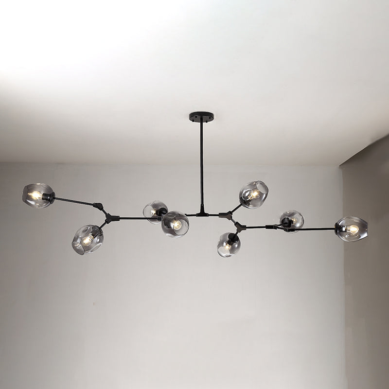 Nordic Modern Chandelier Light Dining Room Glass Shade Hanging Light Fixture