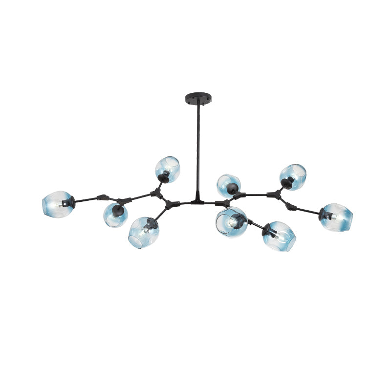 Nordic Modern Chandelier Light Dining Room Glass Shade Hanging Light Fixture