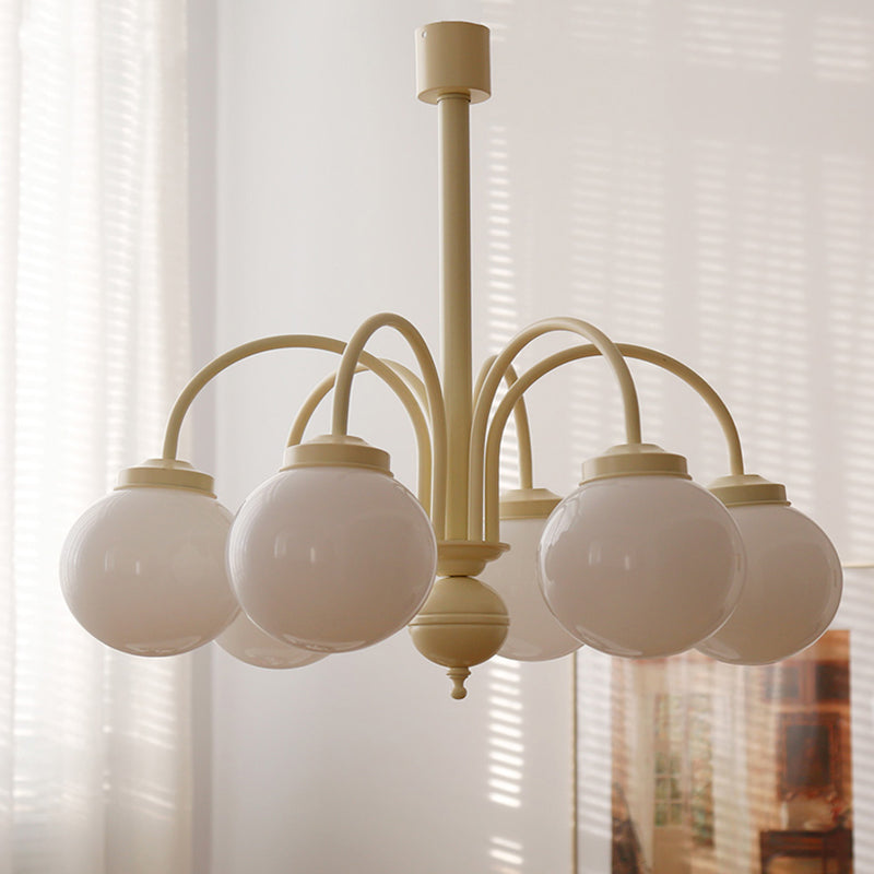 Glass Simplicity Style Chandelier Globe Multi Light Hanging Light for Restaurant
