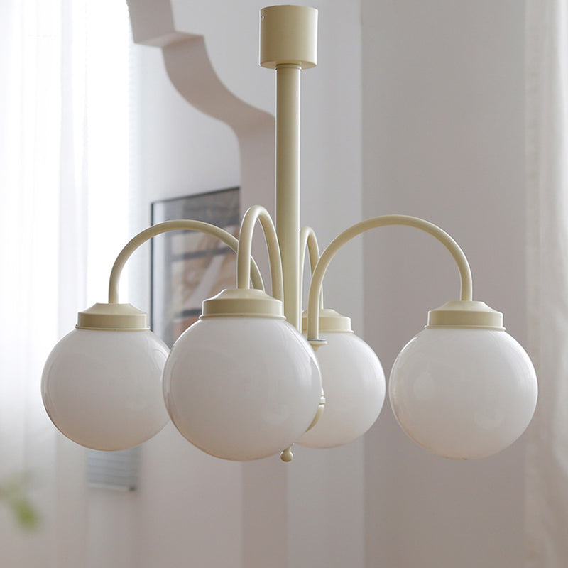 Glass Simplicity Style Chandelier Globe Multi Light Hanging Light for Restaurant