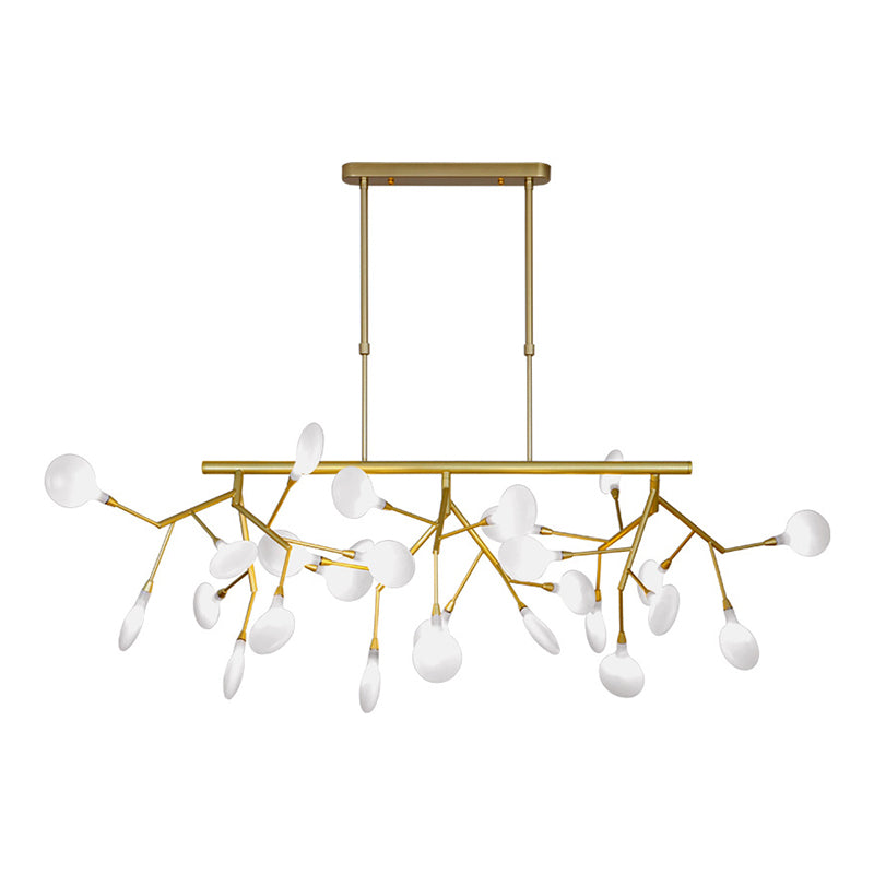 Firmorm Form Island Lights Moderner Acryl -Metall -Kronleuchterleuchten für Esszimmer